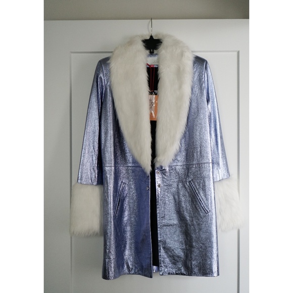 THE MIGHTY COMPANY Jackets & Blazers - Gorgeous metallic leather trench coat from The Mighty Company
